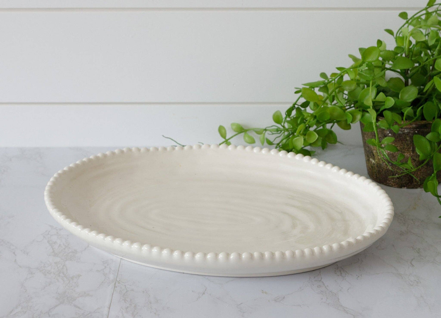 Beaded Edge Platter