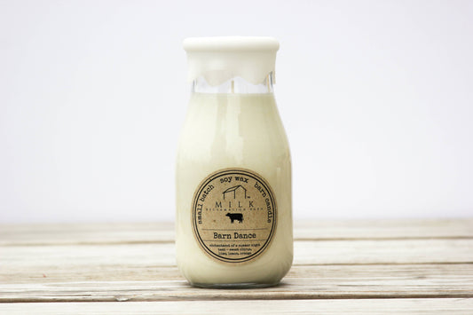 Milk Bottle Candle 13 oz: 1768 Balsam Fir