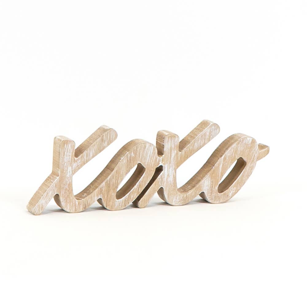 XOXO Wood cutout 9.5x3.25x1