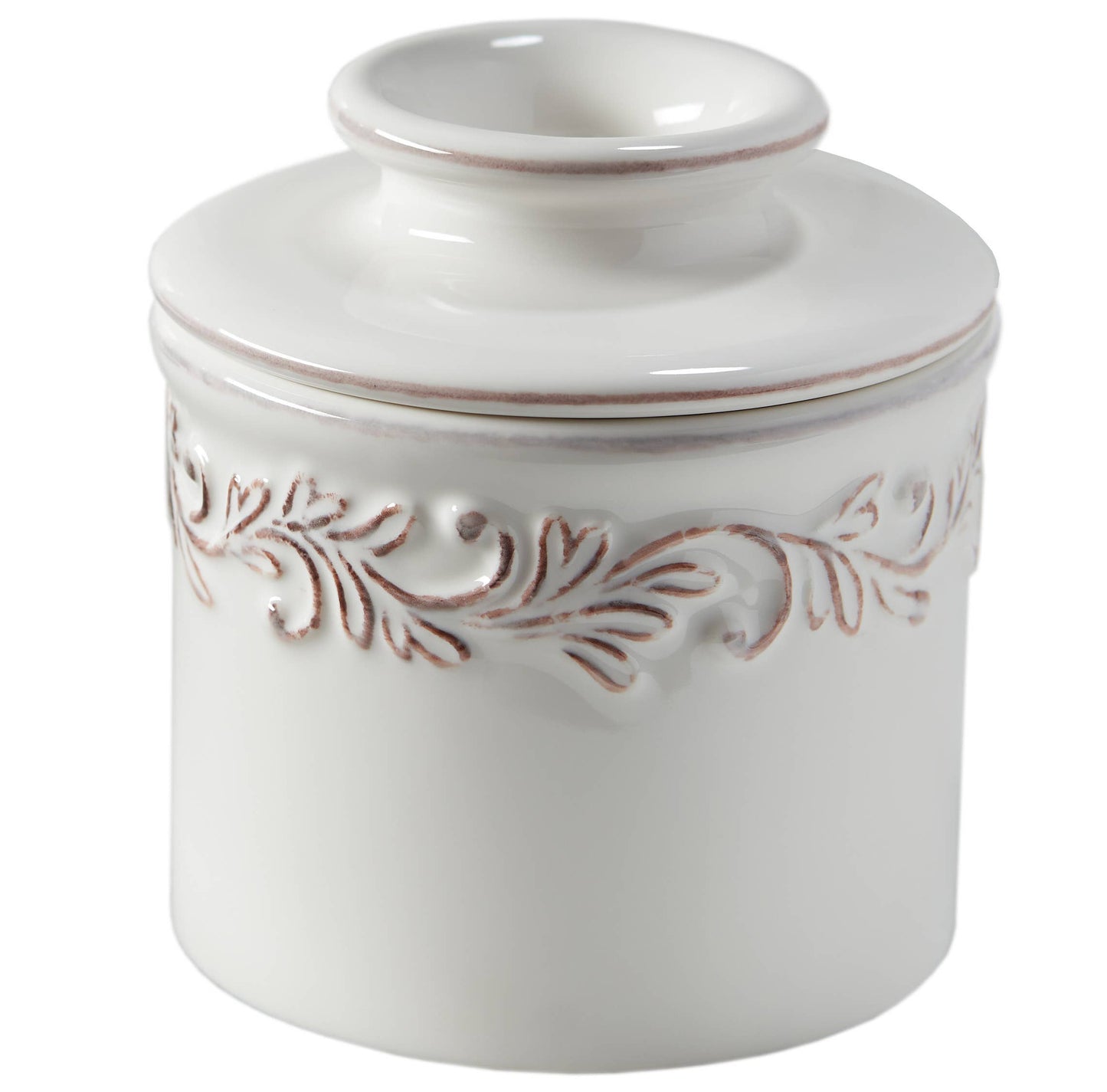 The Original Butter Bell® Crock - Antique White Linen