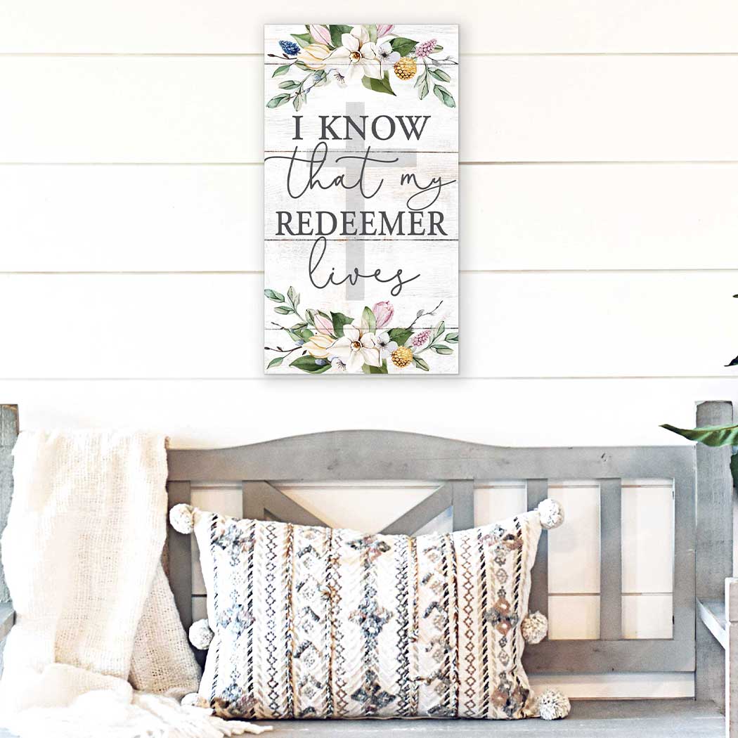 11x20 Indoor Outdoor Sign I Know My Redeemer Lives