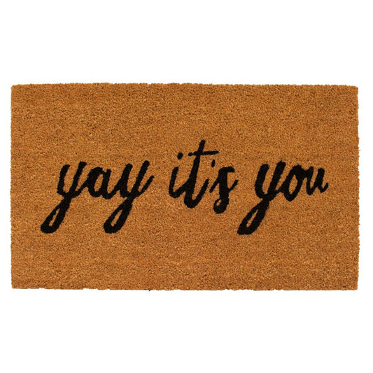 Yay It's You Doormat: 17'' x 29''