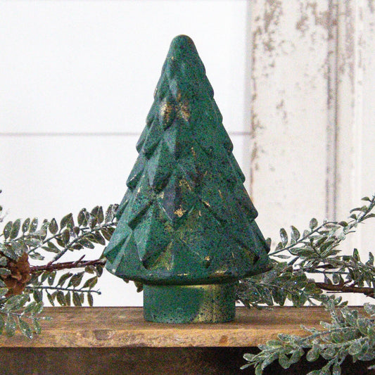 Spruce Green Mercury Glass Tree, Sm (PC)