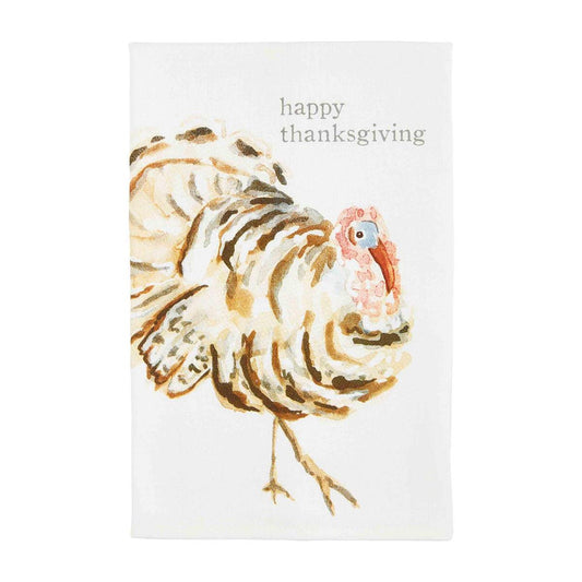 Happy Thanksgiving Watercolor Towel