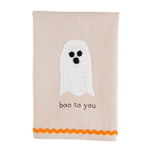 BOO CROCHET TOWEL