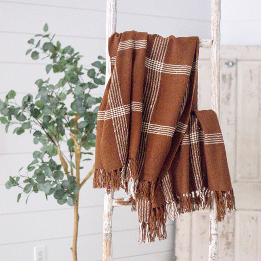 Throw - Cocoa and Cream Plaid (PC)