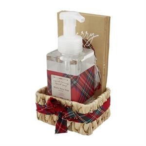 SANTA TARTAN SOAP NAPKIN SET