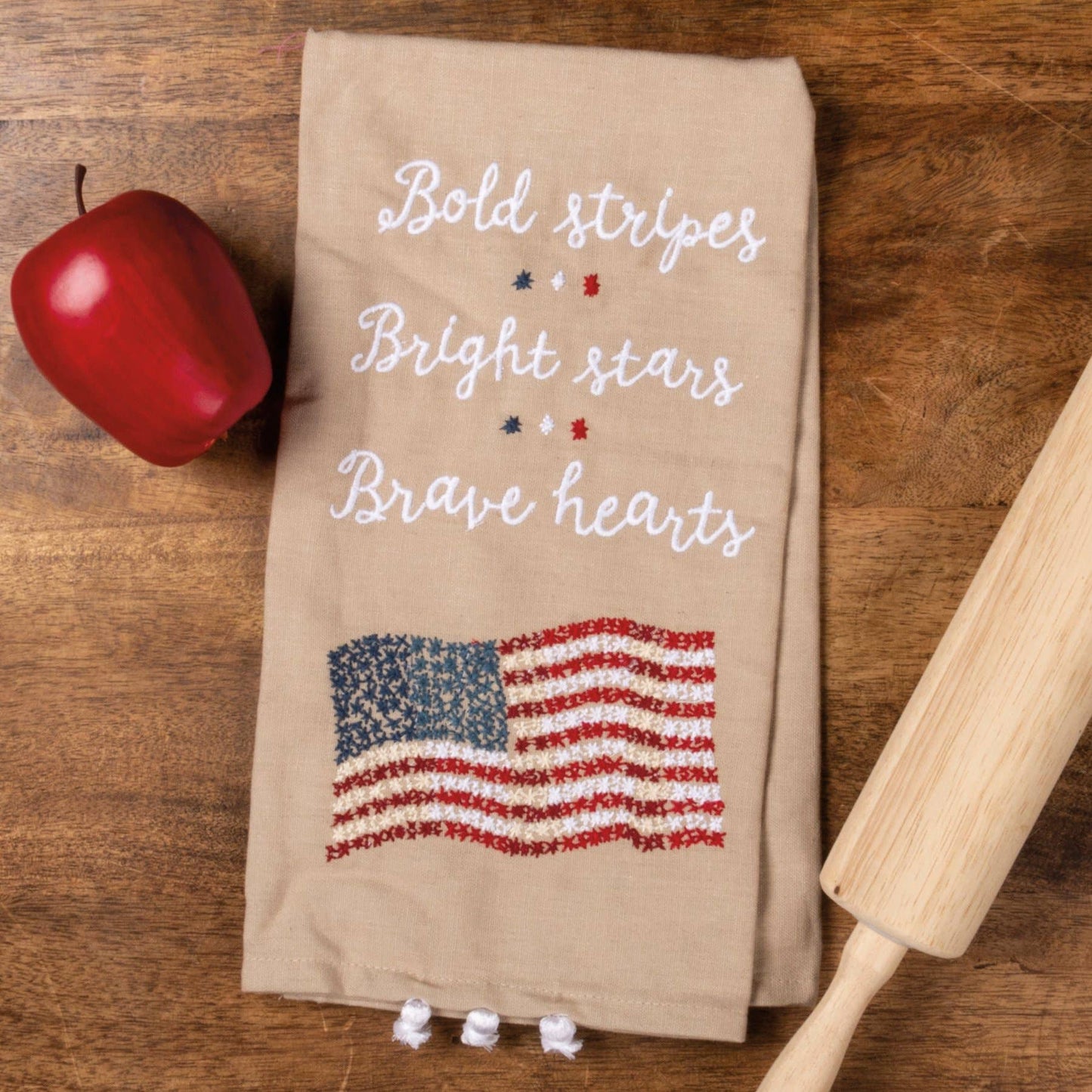 Bright Stars Brave Hearts Kitchen Towel