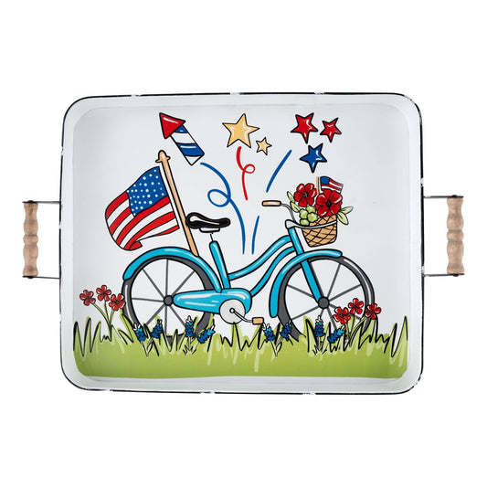 Let Freedom Ring Enamel Tray