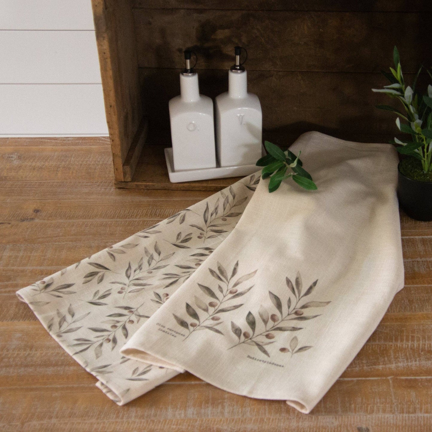 Tea Towels - Olive Branches (PK/2 AST)