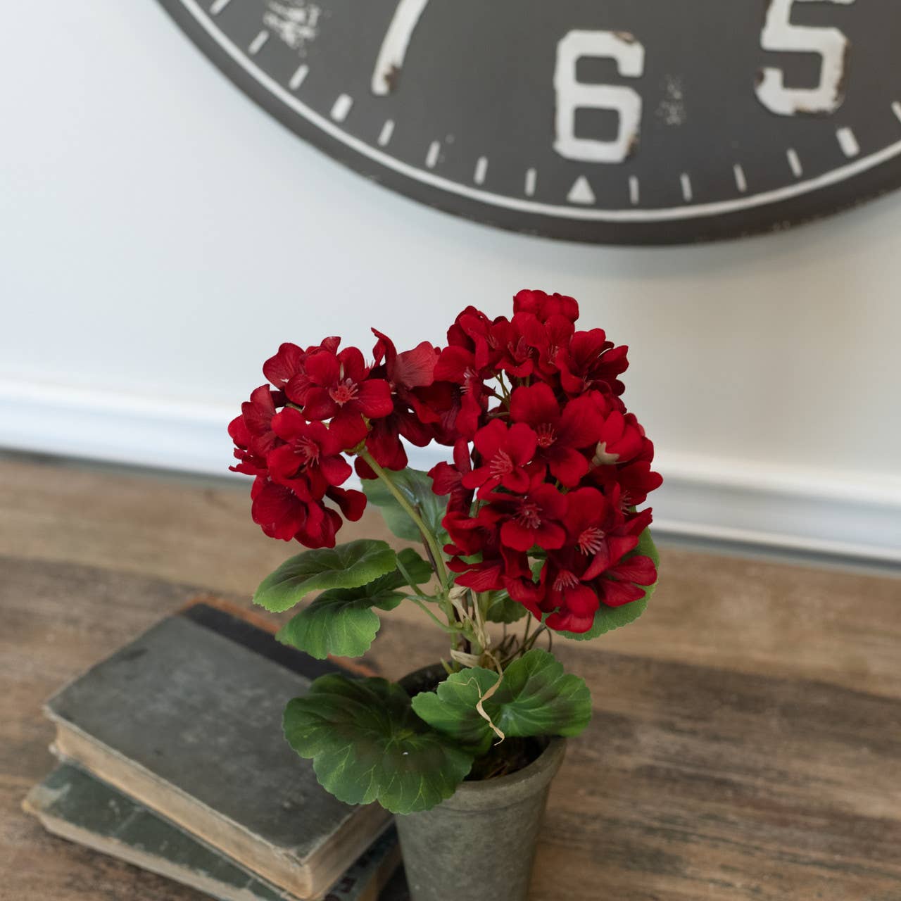 14" RED POTTED GERANIUM