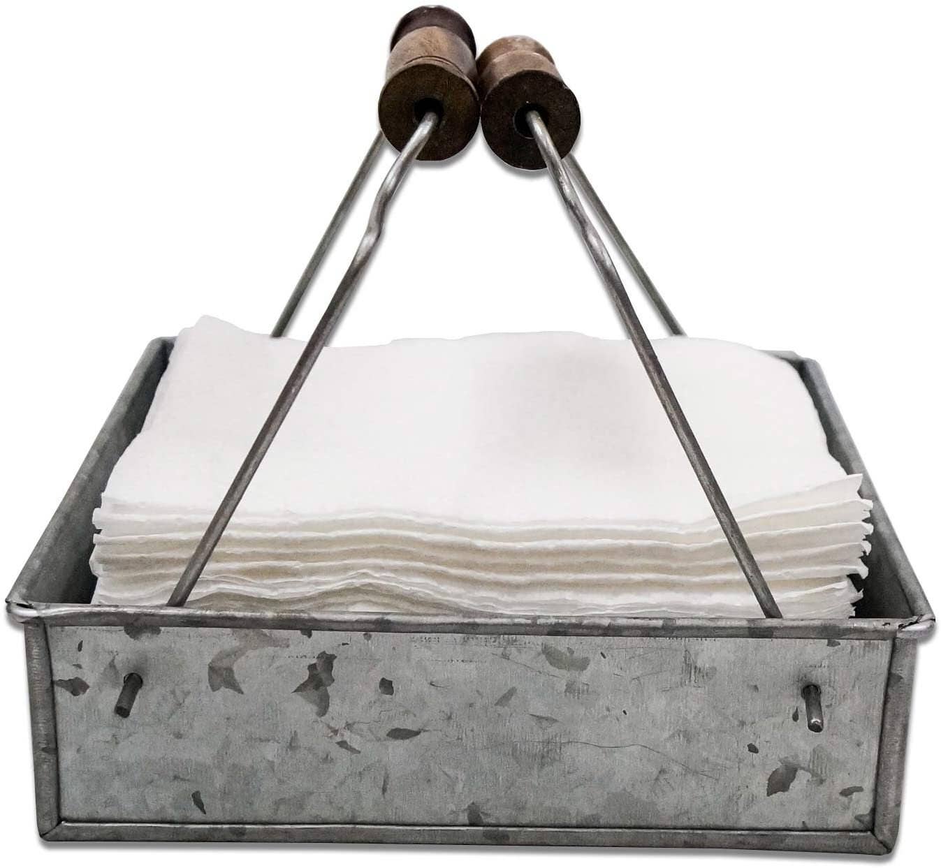 Galvanized Metal Napkin Holder