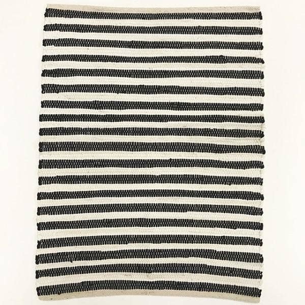 2' x 3' Cotton/Chindi Woven Rug