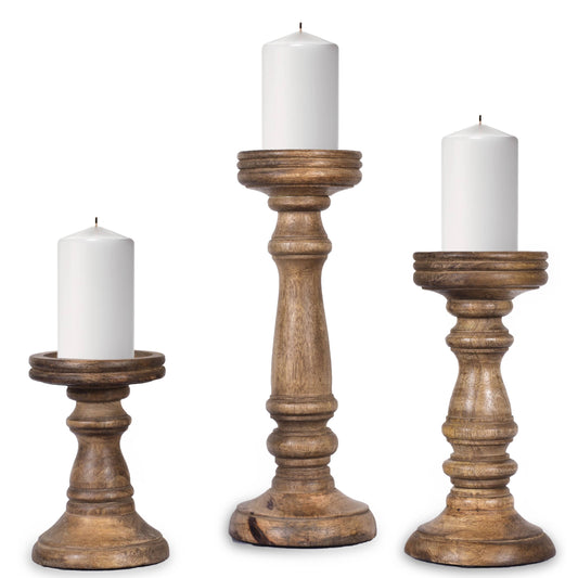 Chennai in Light Burnt Candleholder Set of 3