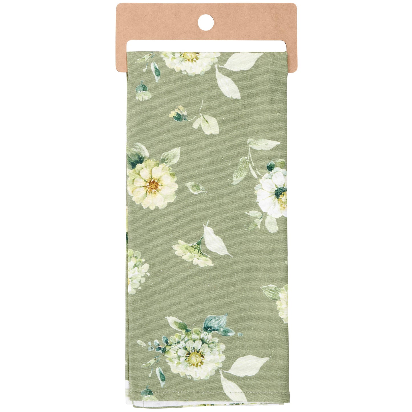 Green Floral Kitchen Towel