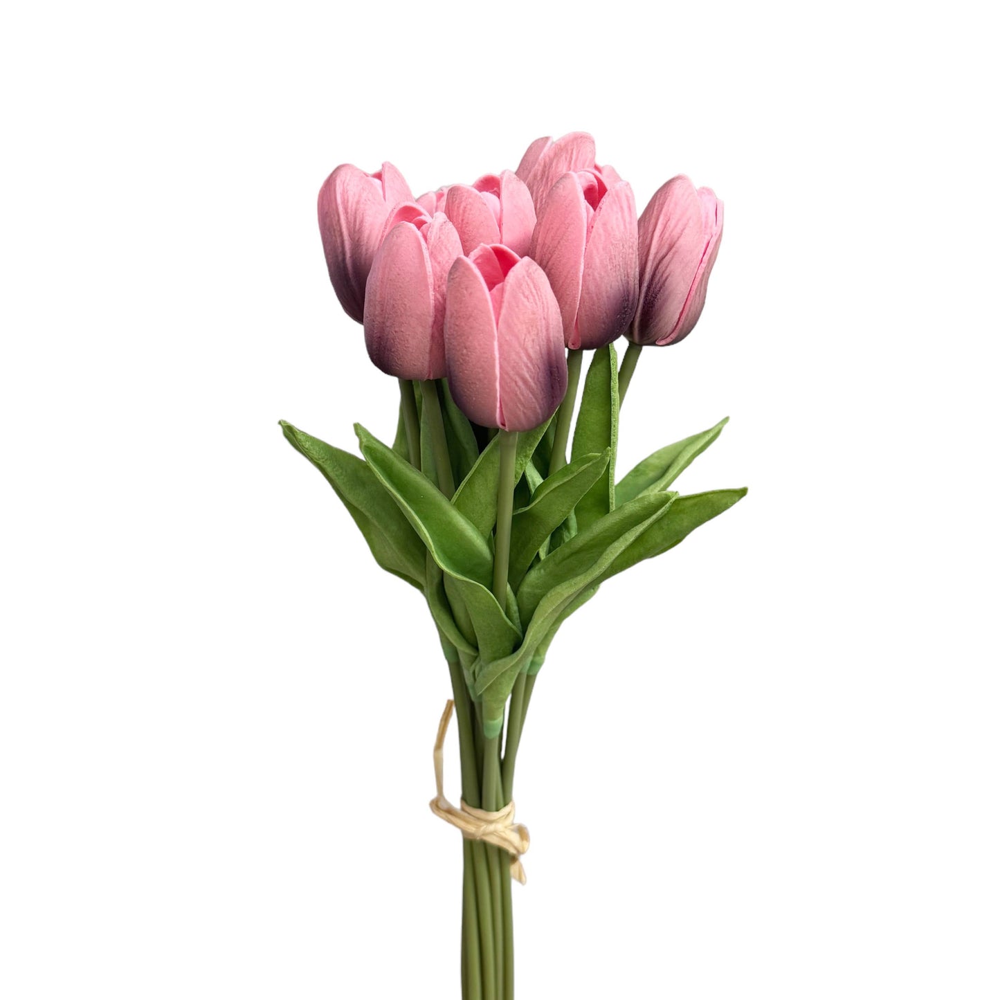 Artificial Real Touch Tulip Stems (Bunch of 10): Watermelon