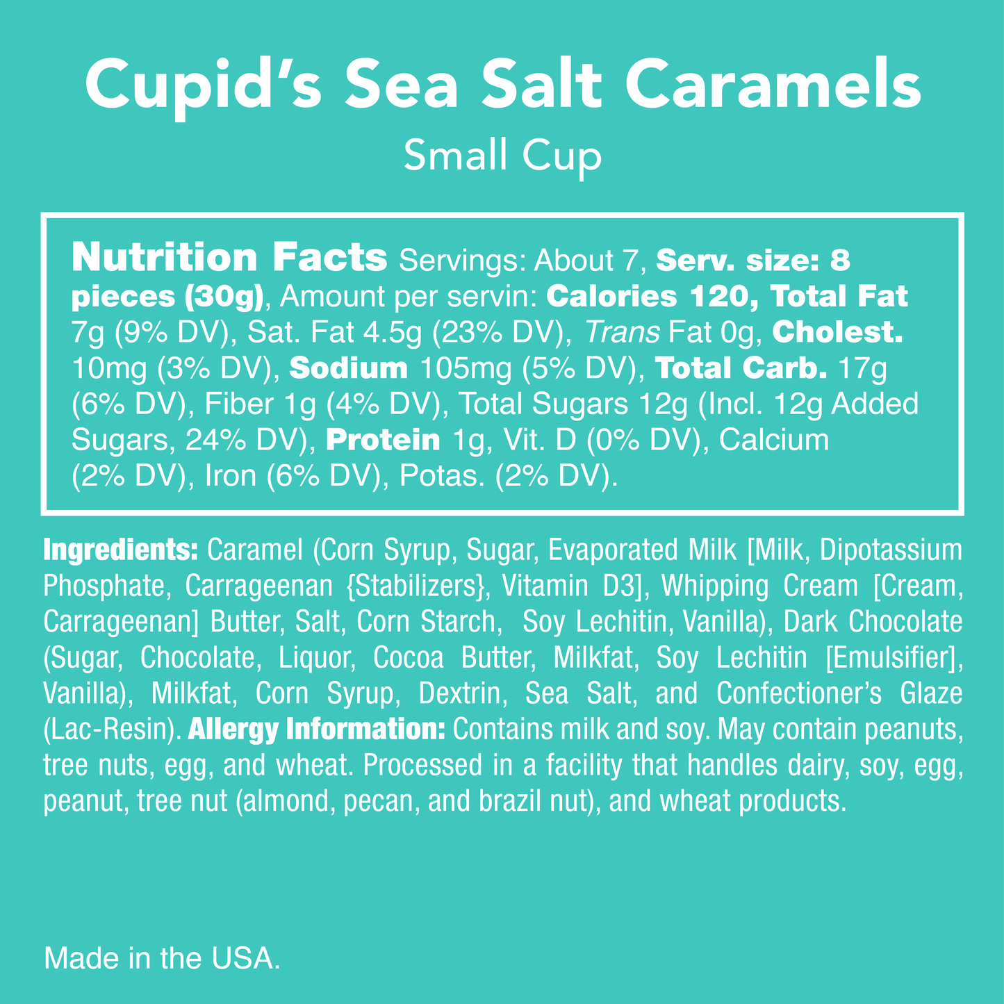 Cupid's Sea Salt Caramels *VALENTINE'S DAY COLLECTION*