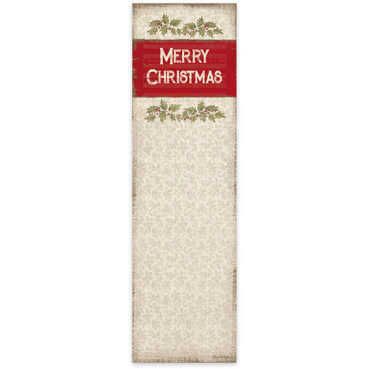 Vintage Merry Christmas List Pad