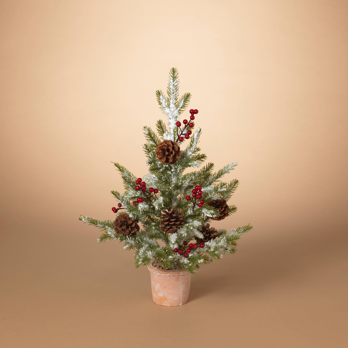 Holiday 22"H Potted Pine Tree w/ Berry & Pinecone