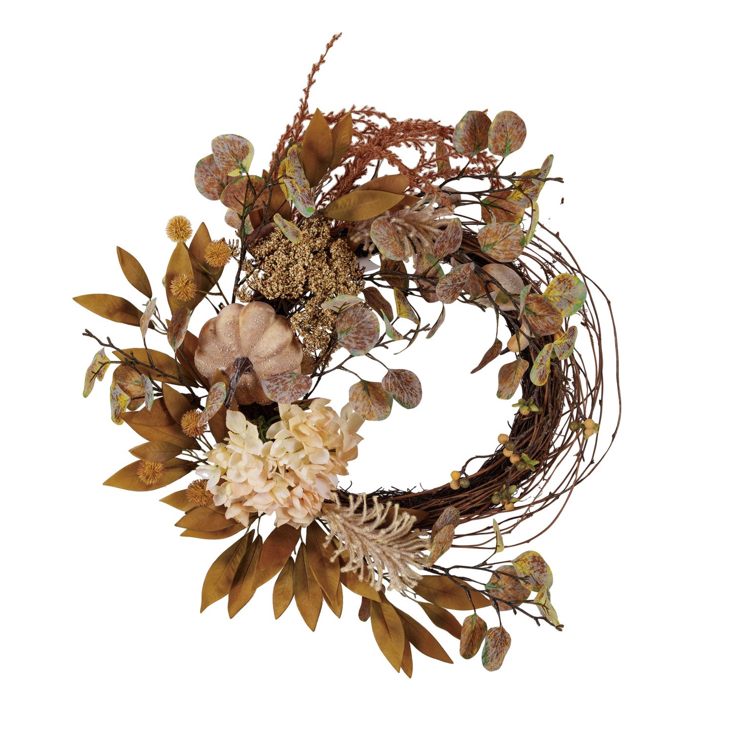 Faux Botanicals Wreath w/ Squash & Berries, Multi Color