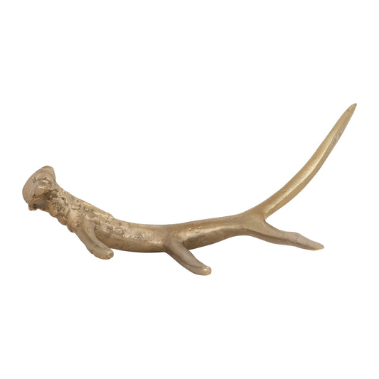 Aluminum Antler Décor, Gold Finish