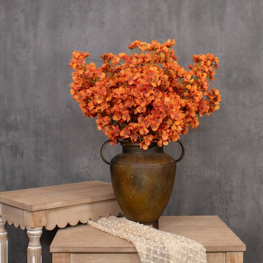 27.75" ORANGE HYDRANGEA SPRAY