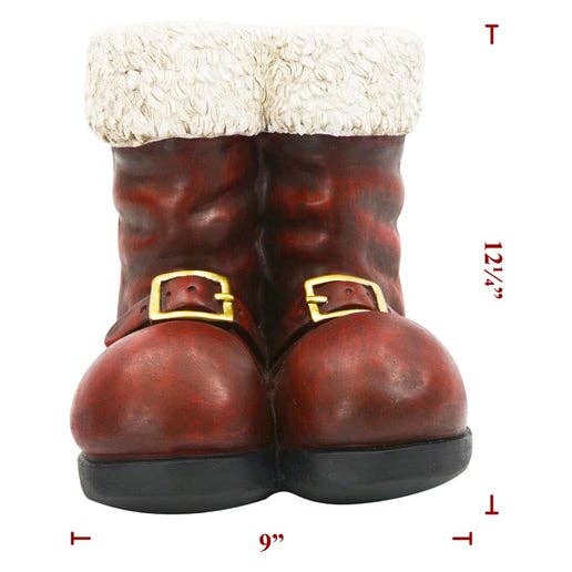 Poly Resin Santa Boots