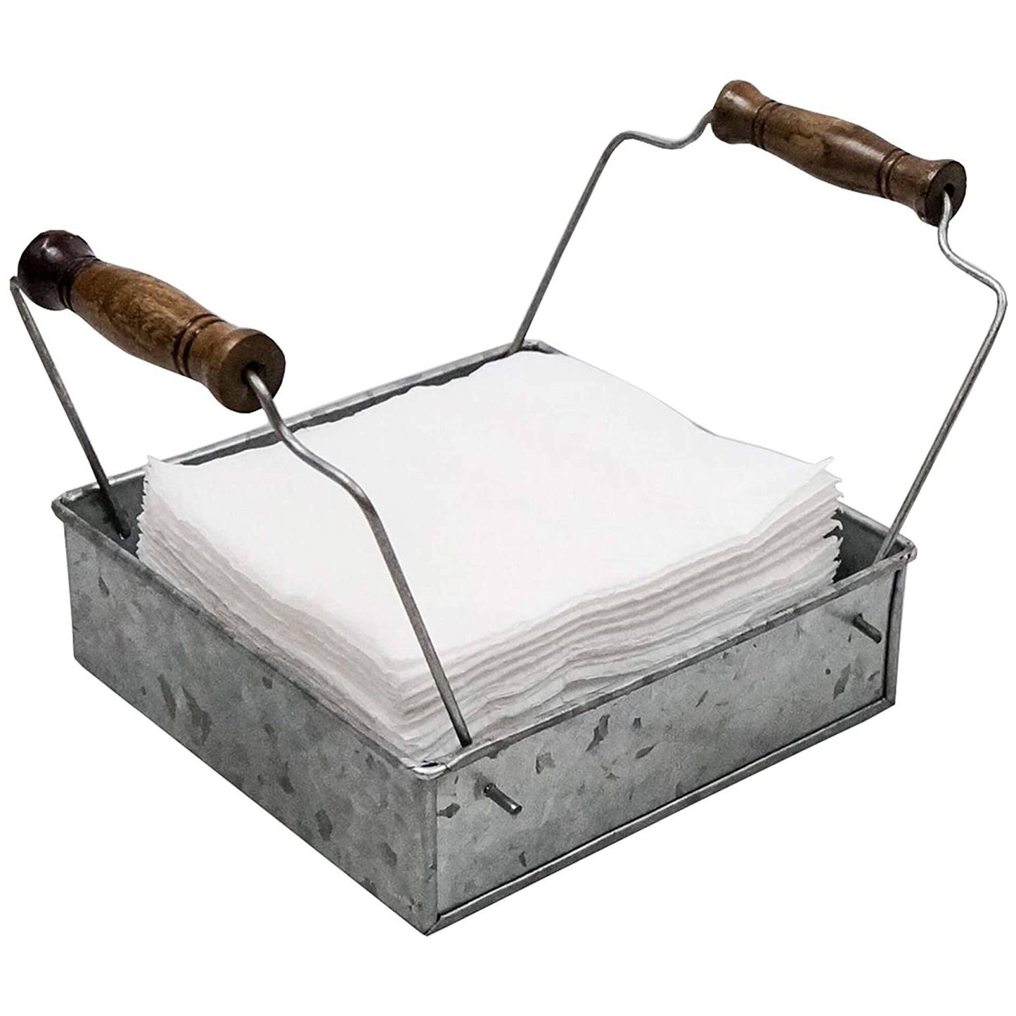 Galvanized Metal Napkin Holder