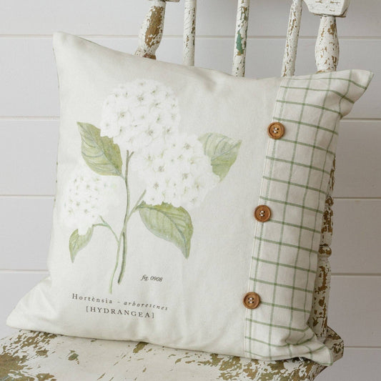 Pillow - White Hydrangea