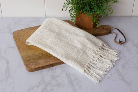 White Slub Tea Towel (PK/3)