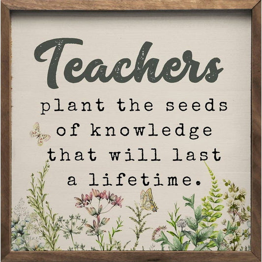 Teachers Plant The Seeds  Floral White