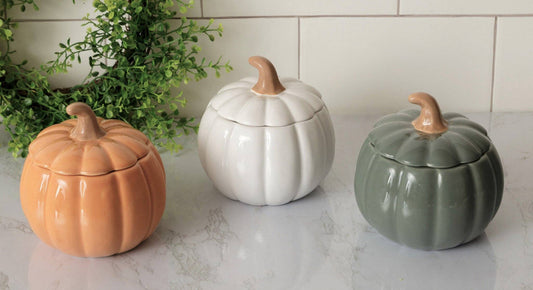 Covered Pumpkin Bowls - Green Only