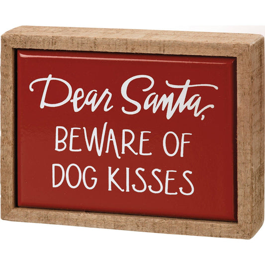 Box Sign Mini - Dog Kisses