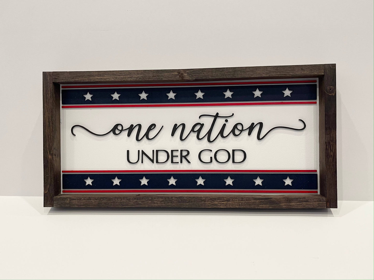 One Nation Under God Star Banner