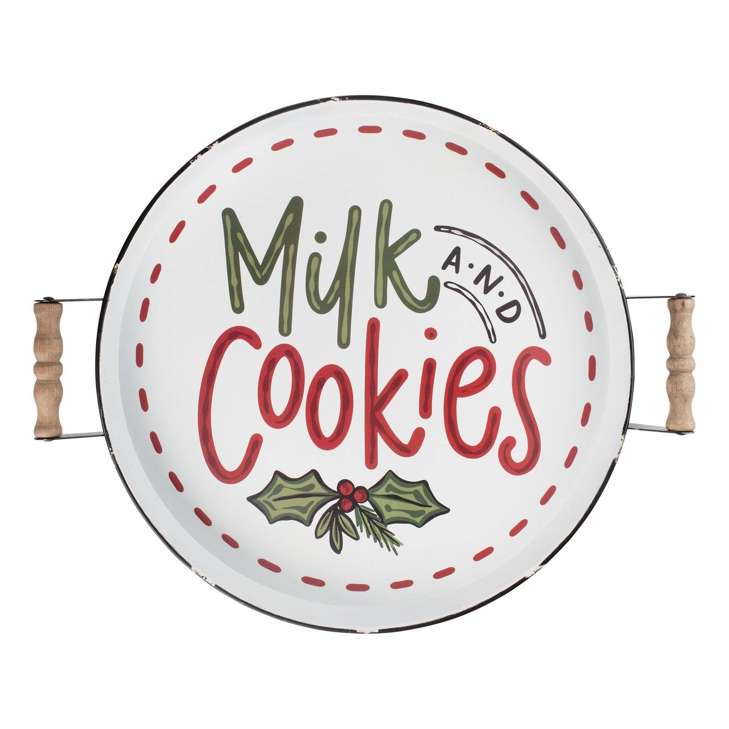 Milk and Cookies Enamel Tray