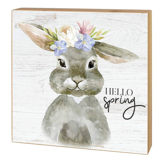 5x5 Hello Spring Easter Bunny Block