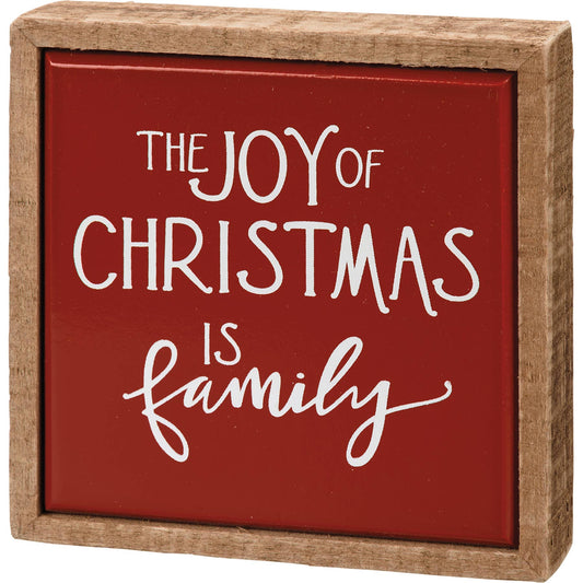 Box Sign Mini - Joy Of Family