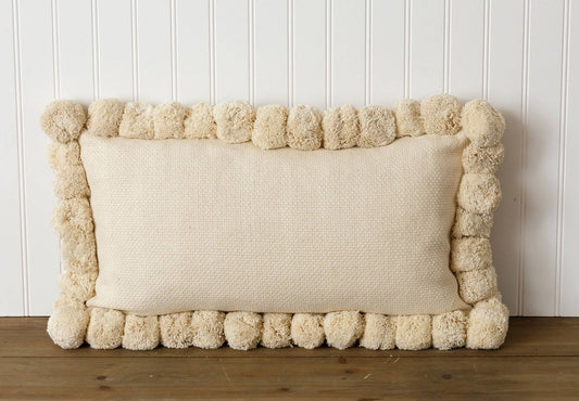 Pillow - Rectangle Pom Pom